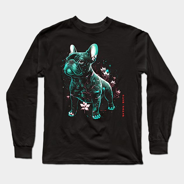 Back Print Beautiful french bulldog Long Sleeve T-Shirt by bmron